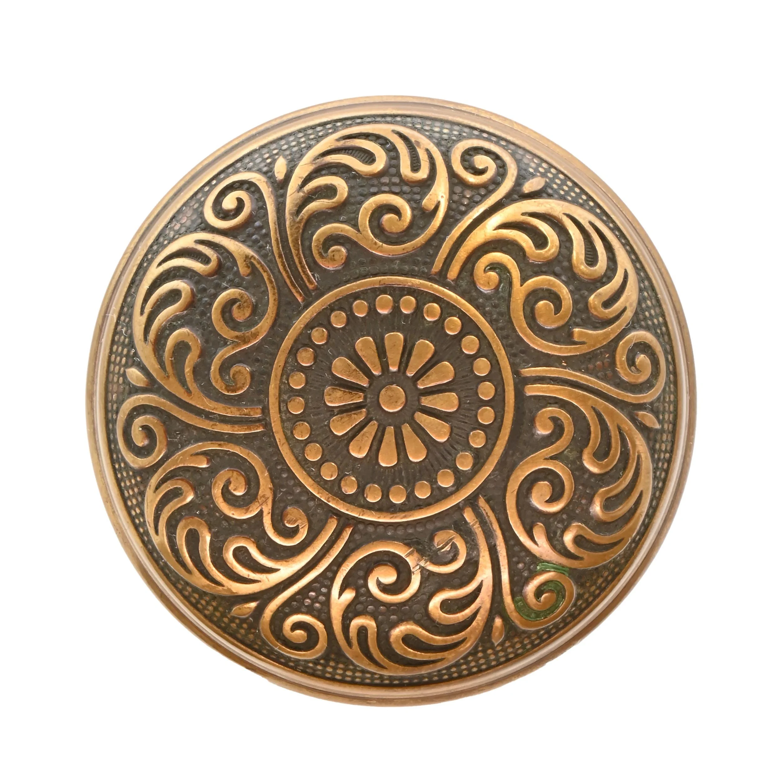 reading hardware passage knob & rosette elaine pattern